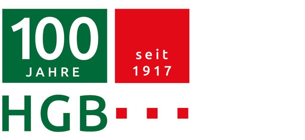 Das HGB Logo zum 100 Jährigen Jubiläum.
